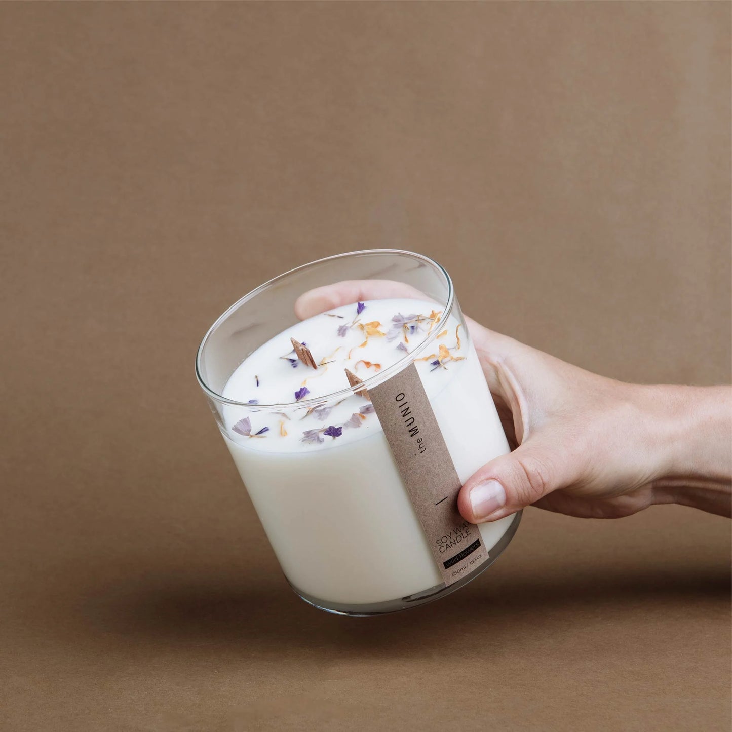 Wild Flowers Candle mit Holzdocht