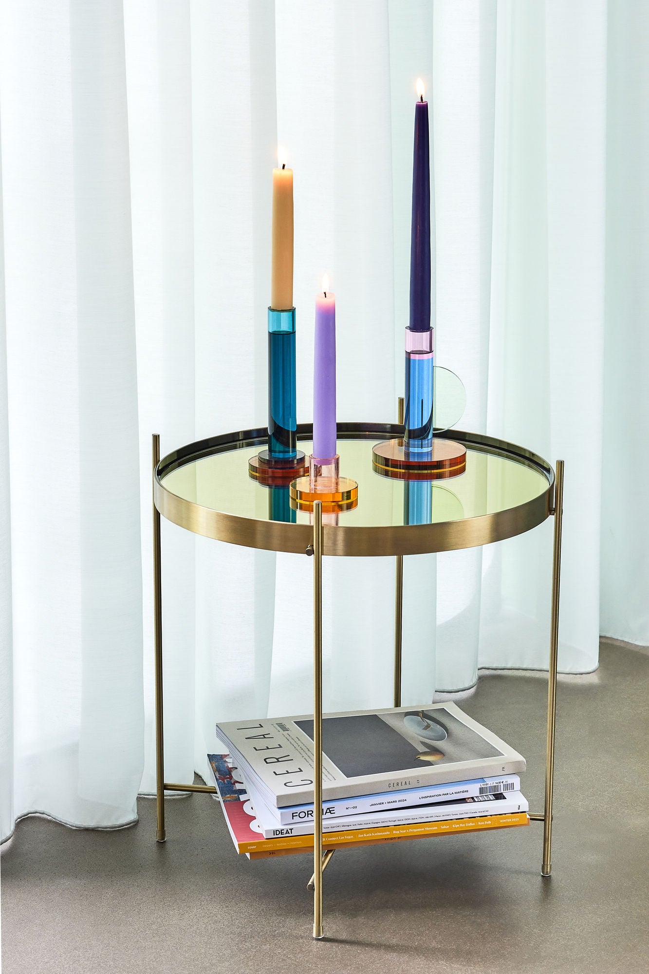 Comet Kerzenständer Blau (2er Set)
