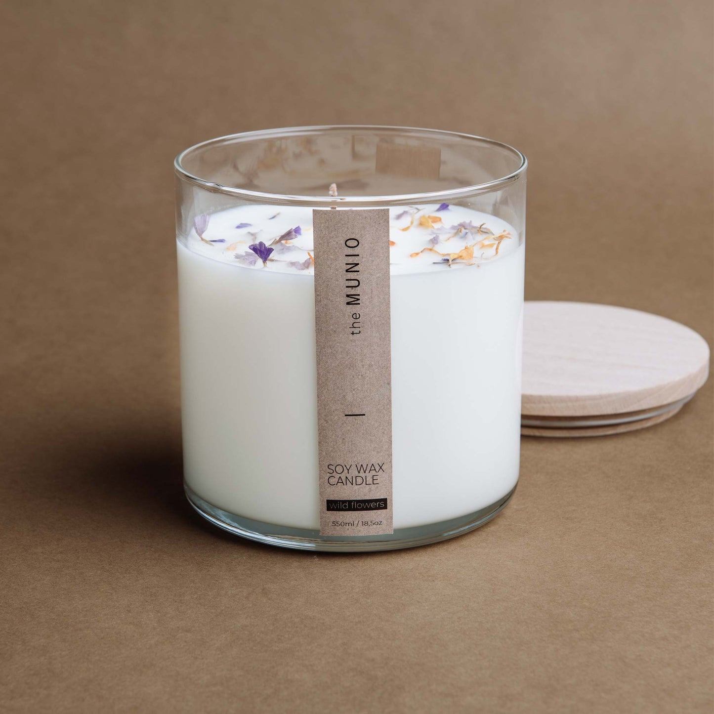 Wild Flowers Candle mit Holzdocht