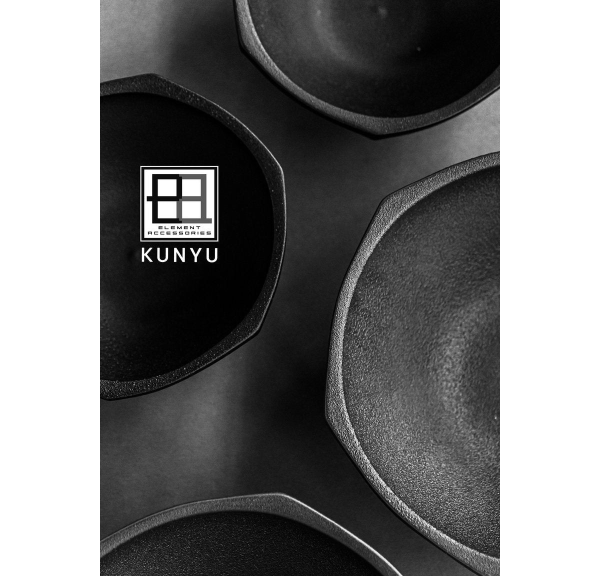 Moderne Kunyu-Schale im asiatischen Stil- Schwarz