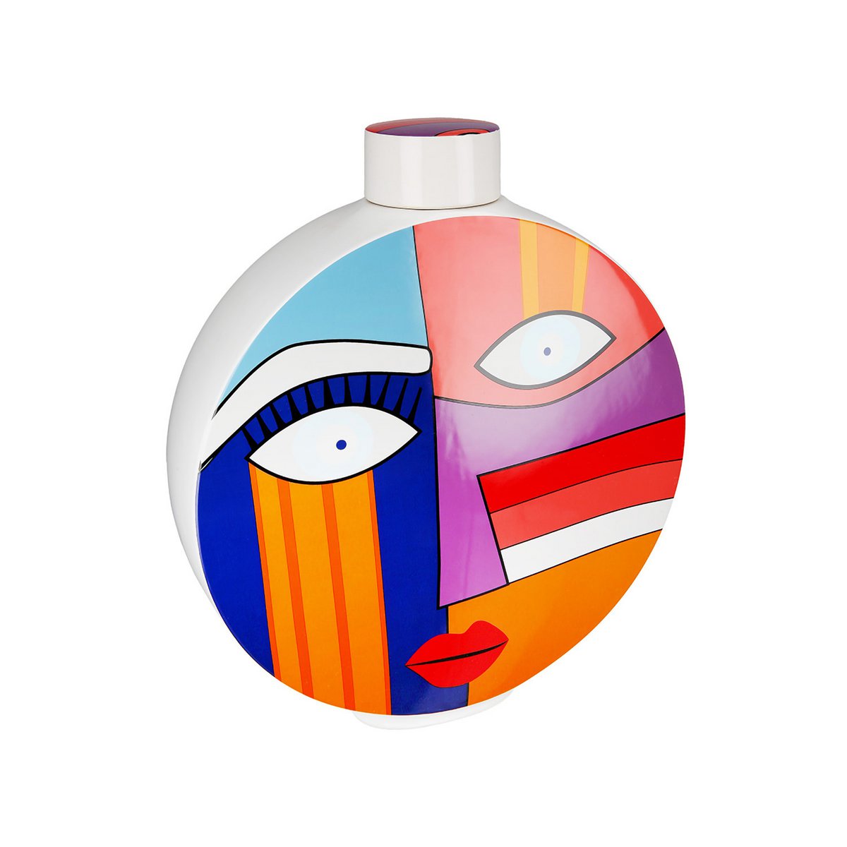 Grafic Face Vase