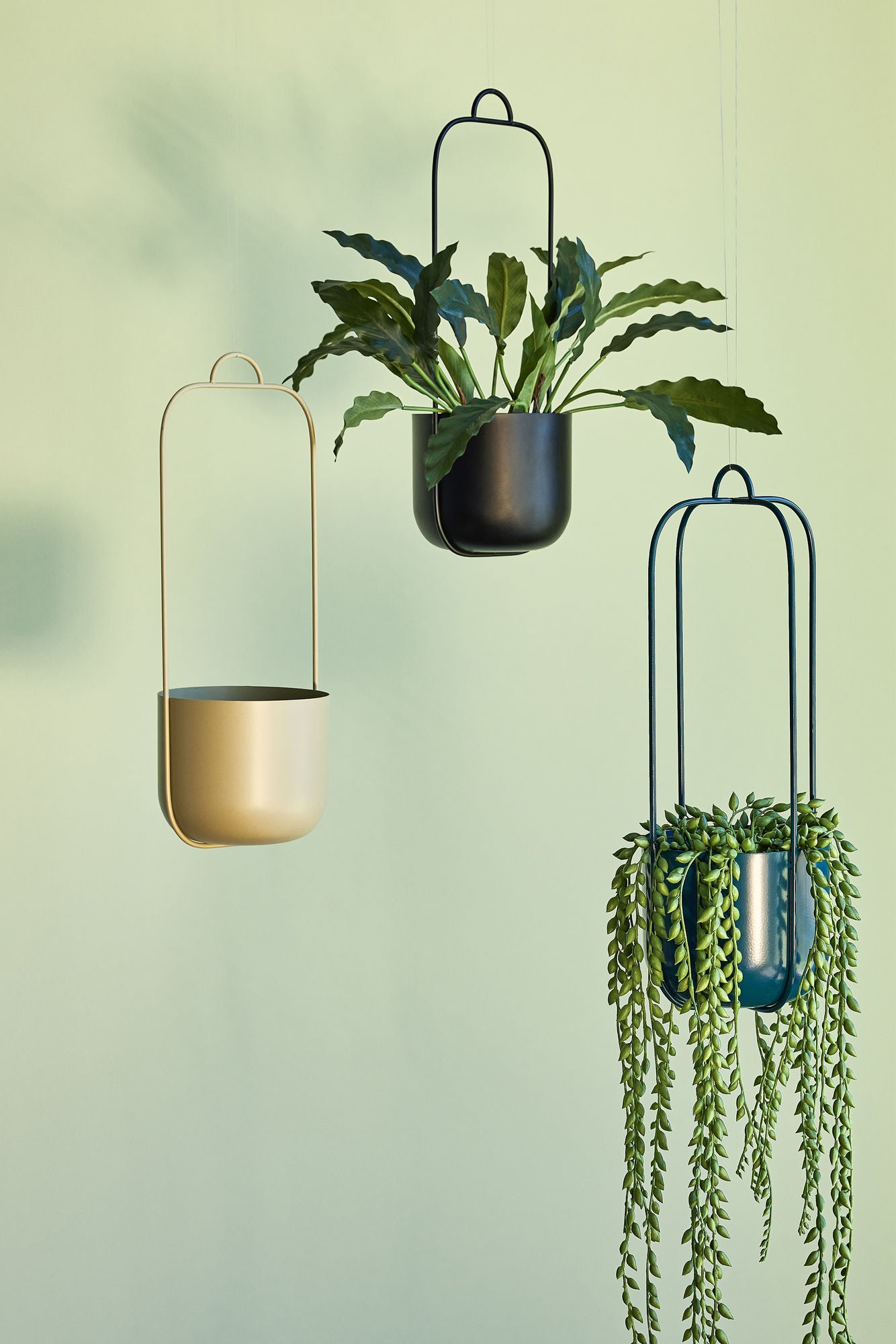Lotus Hängetöpfe Khaki (2er Set)