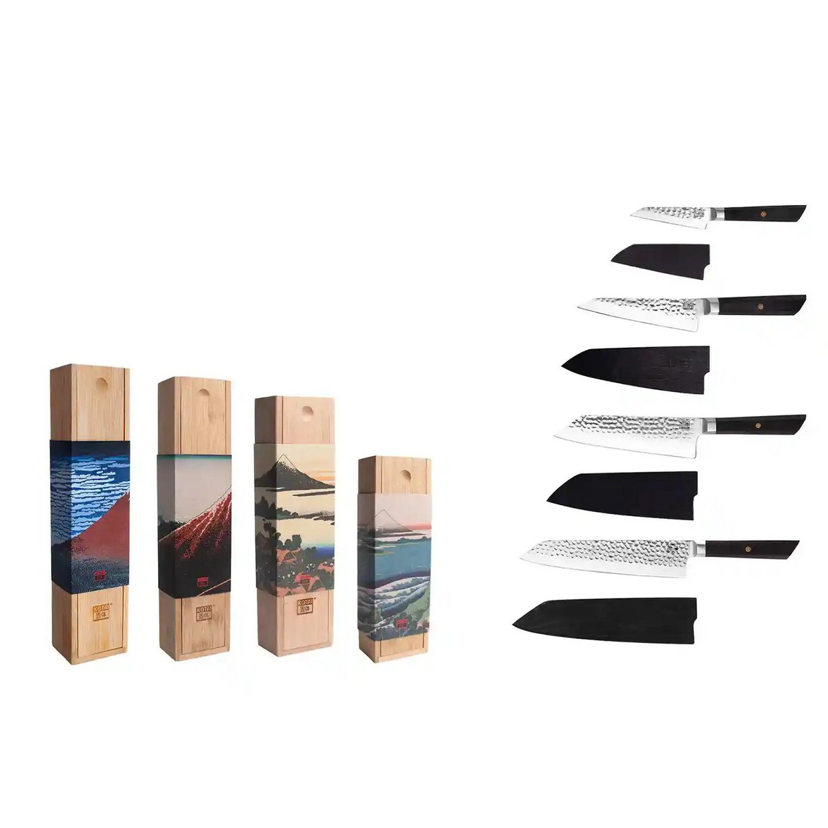 Bunka-Komplettset: 4 Messer