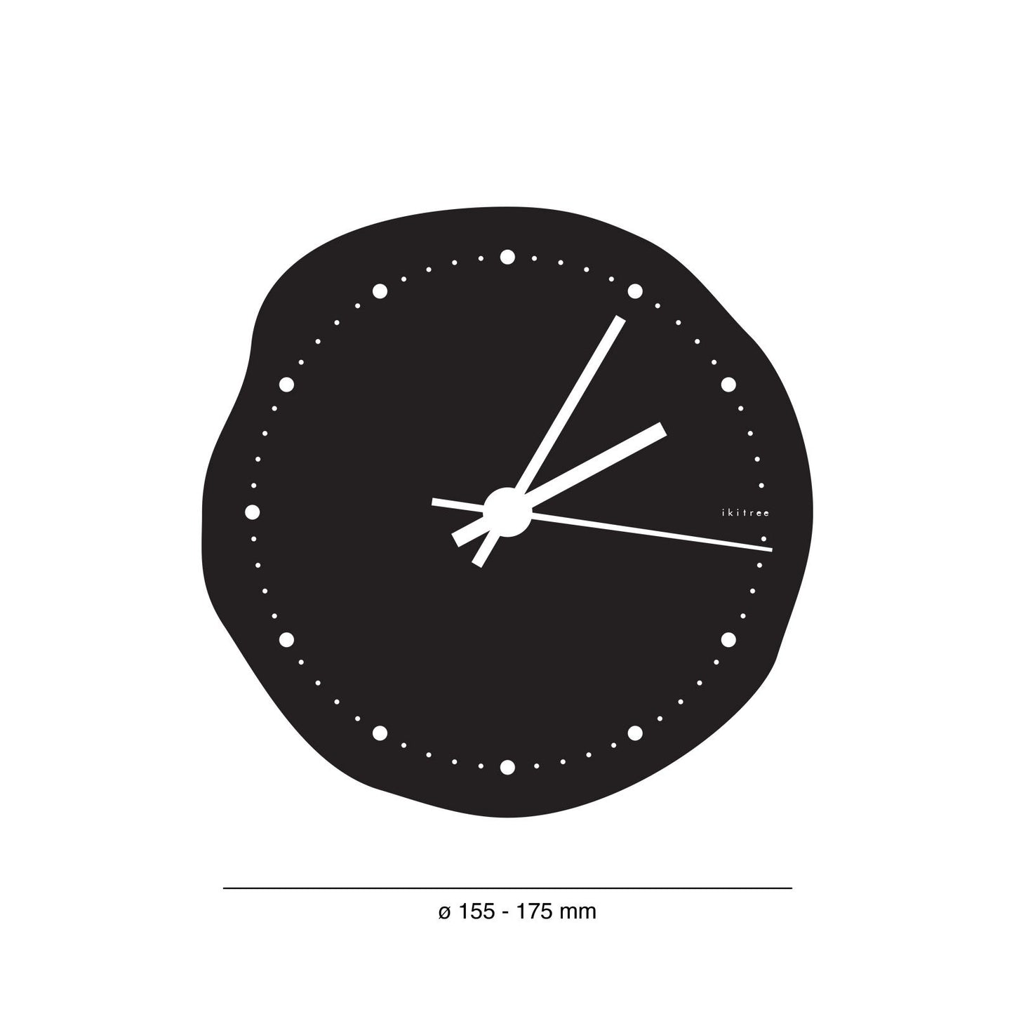 Improviser clock - dark grey