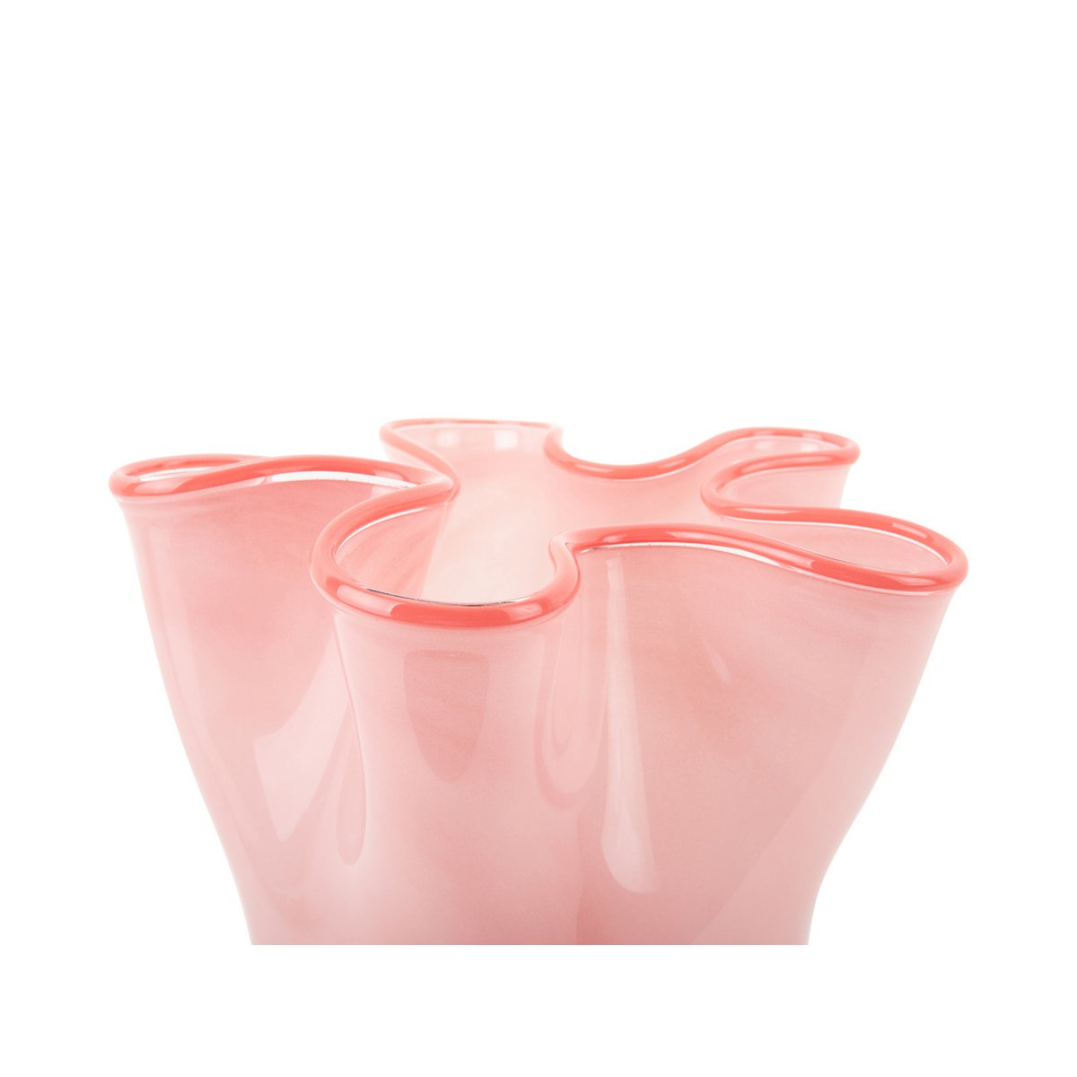 Ruffles-Vase rosa