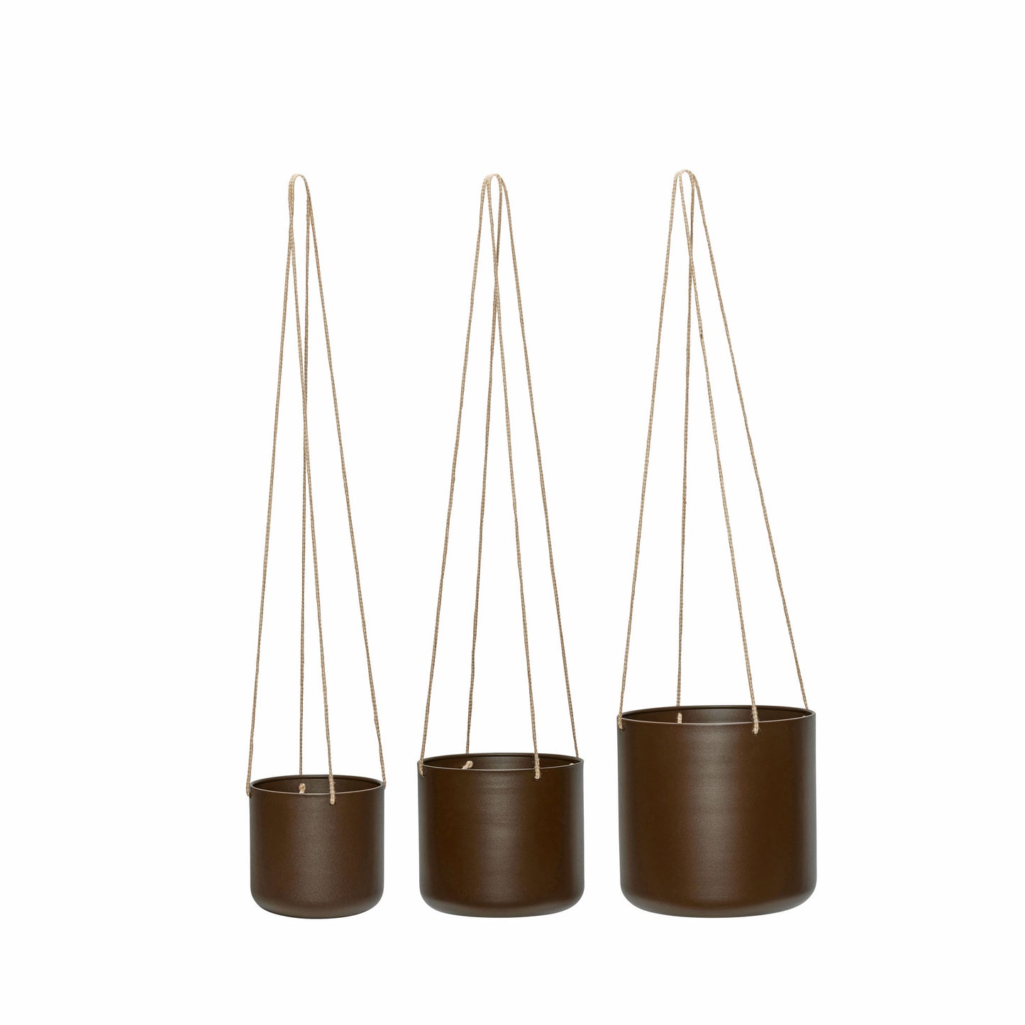 Bloom Hängetöpfe Large Braun (3er Set)