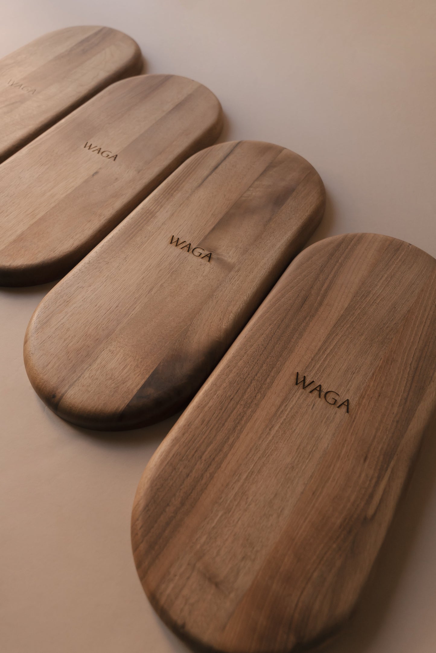 FLORA Oval Wooden Serving Platter