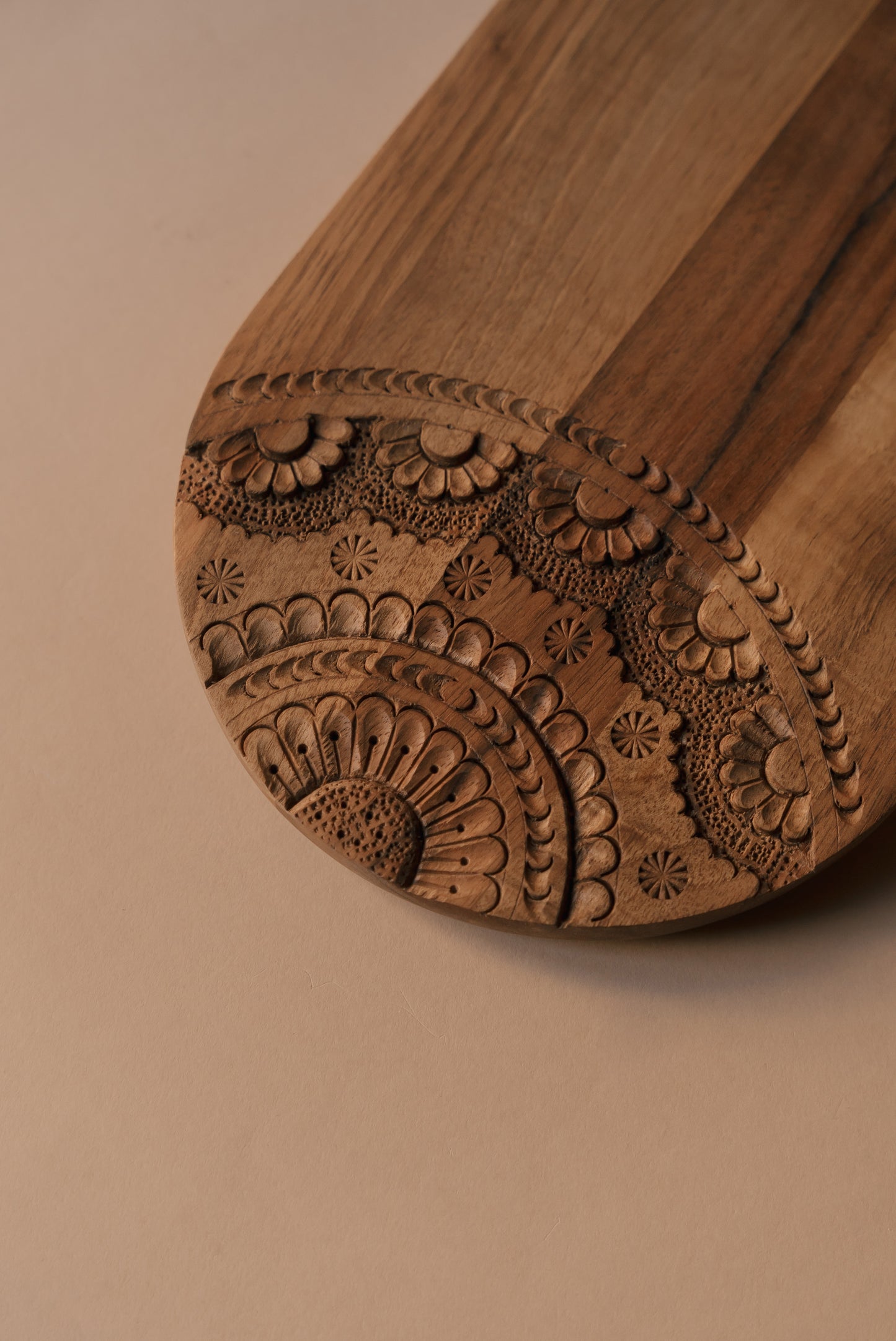 FLORA Oval Wooden Serving Platter