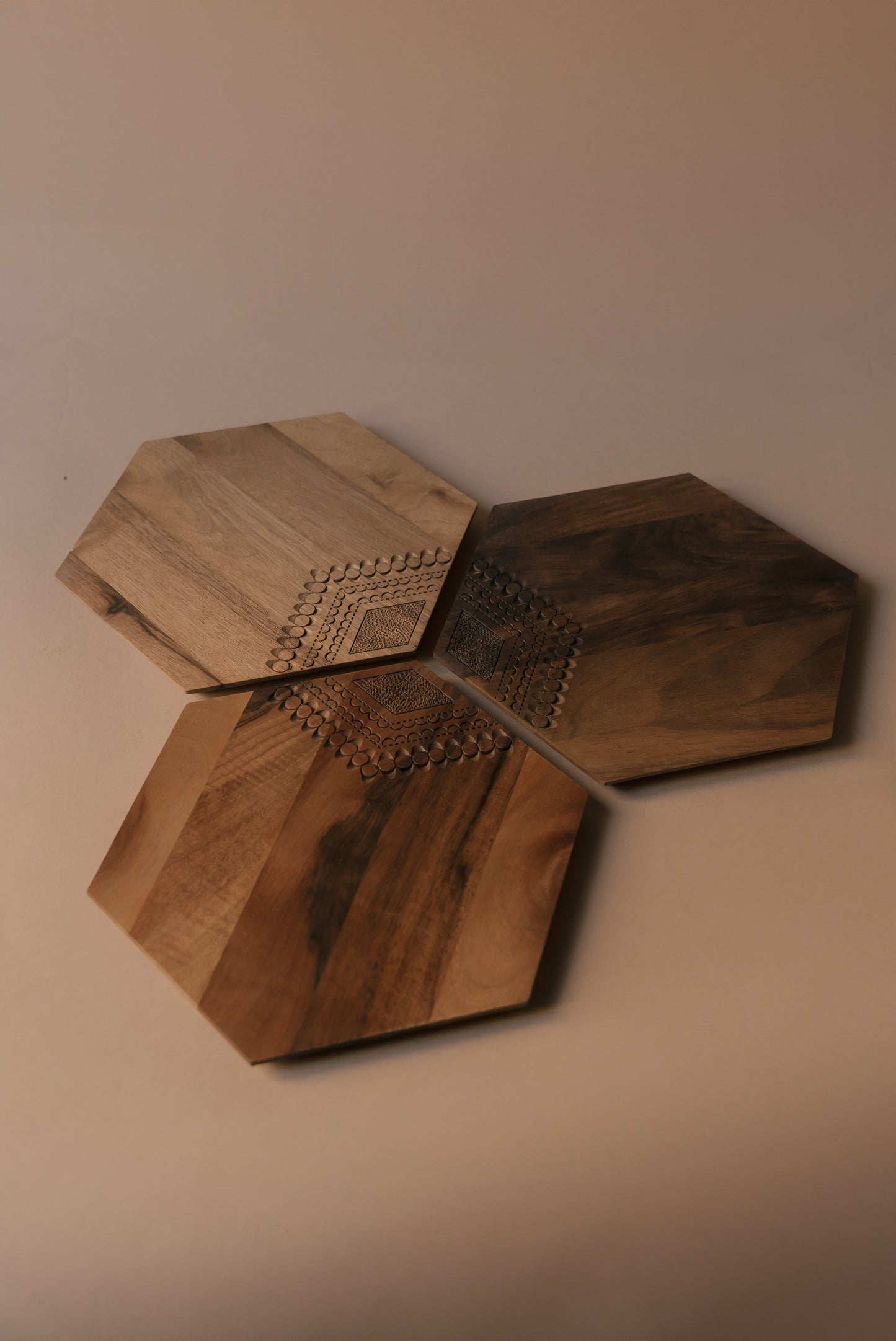 TRIPTIH Wooden Serving Tray Set