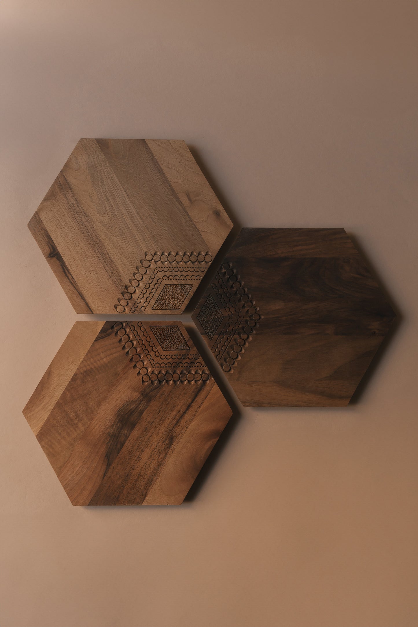 TRIPTIH Wooden Serving Tray Set