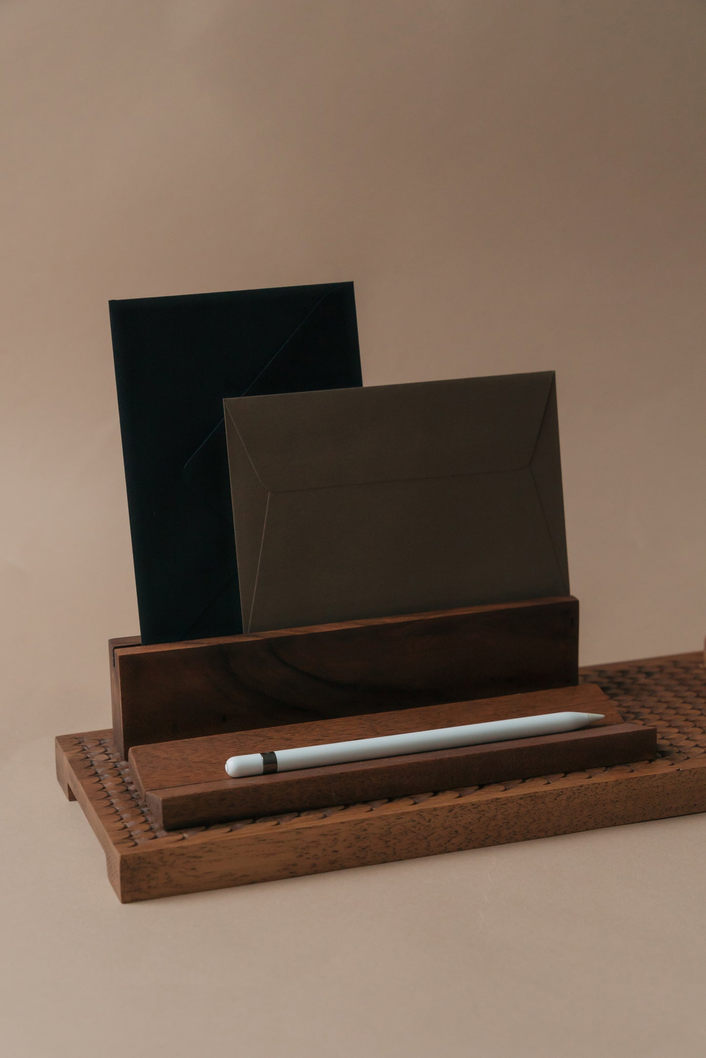 MIRAN Wooden Desk Organiser