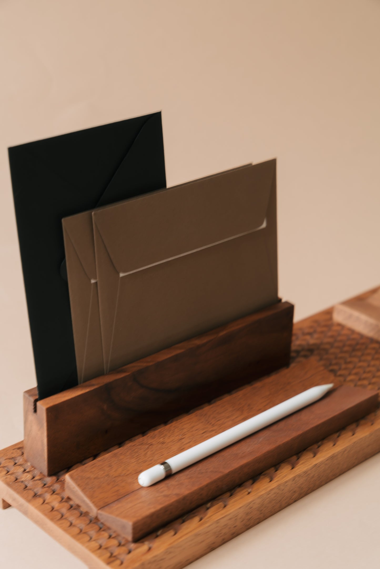 MIRAN Wooden Desk Organiser