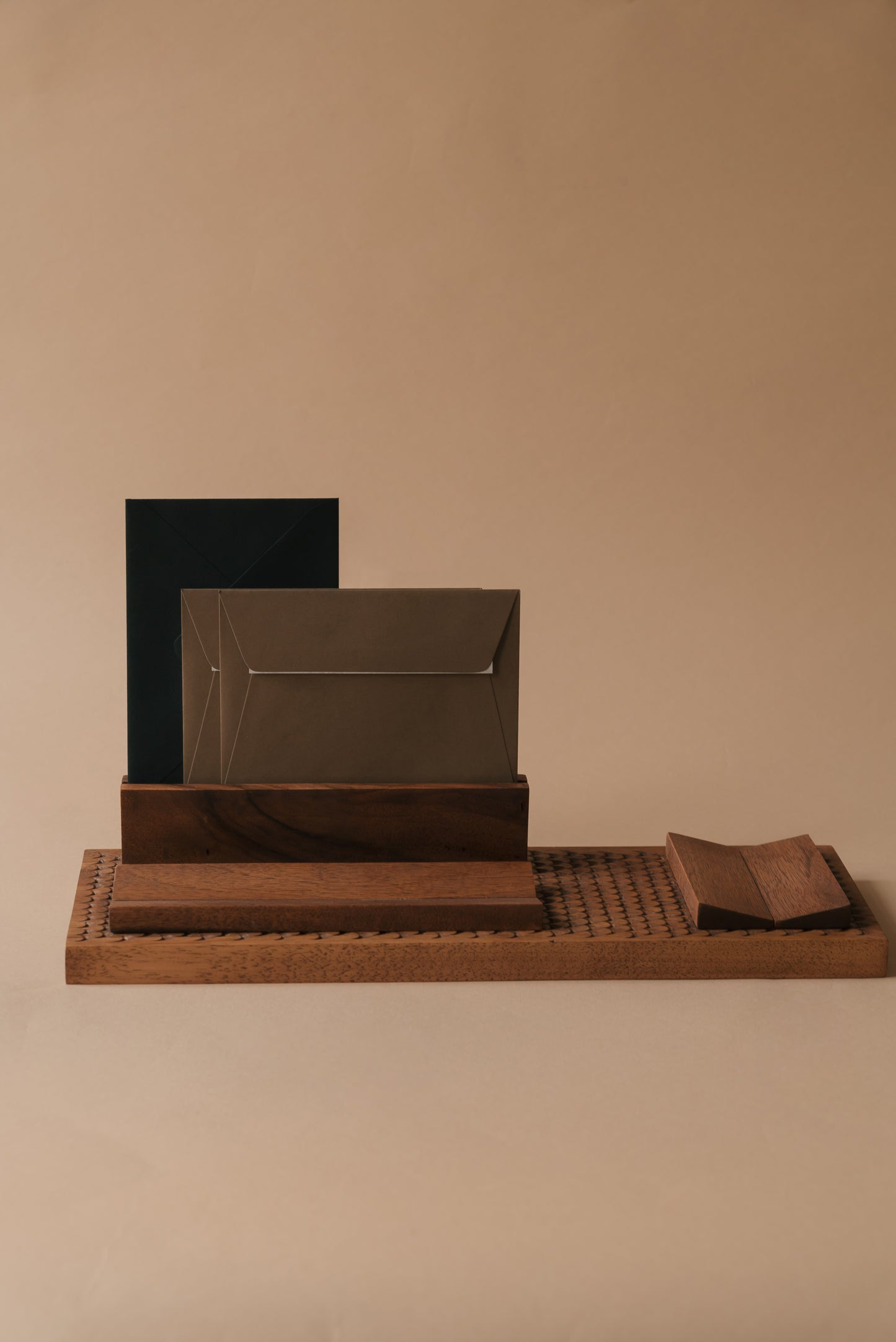 MIRAN Wooden Desk Organiser