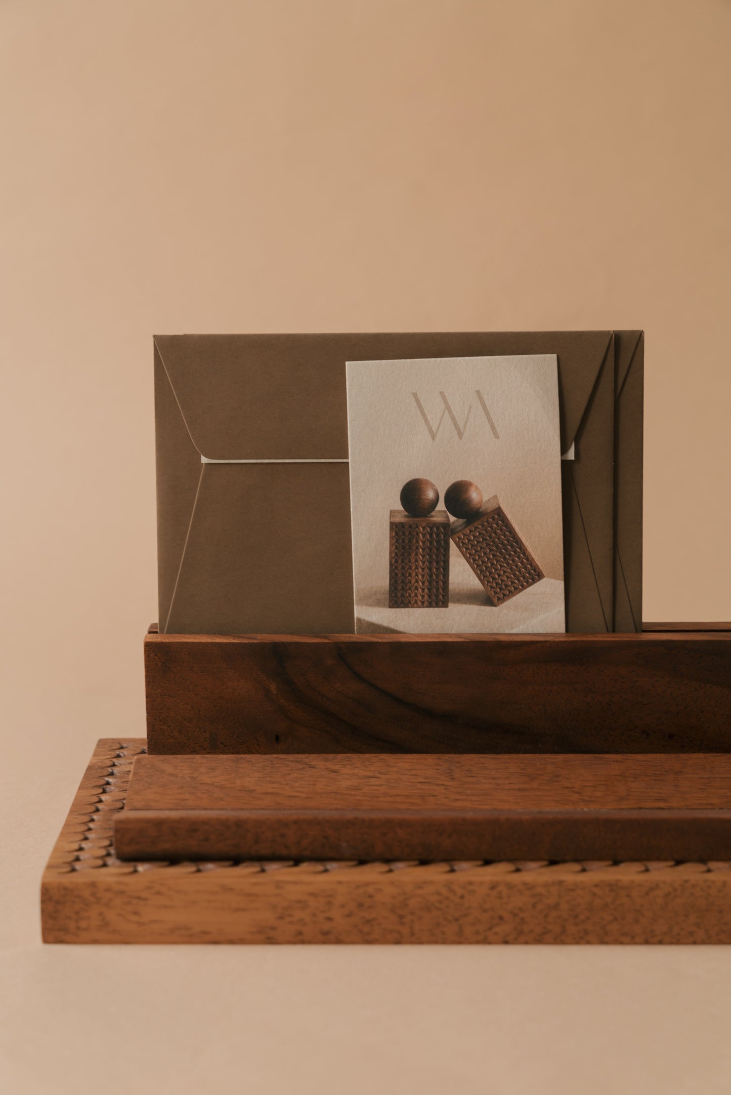MIRAN Wooden Desk Organiser