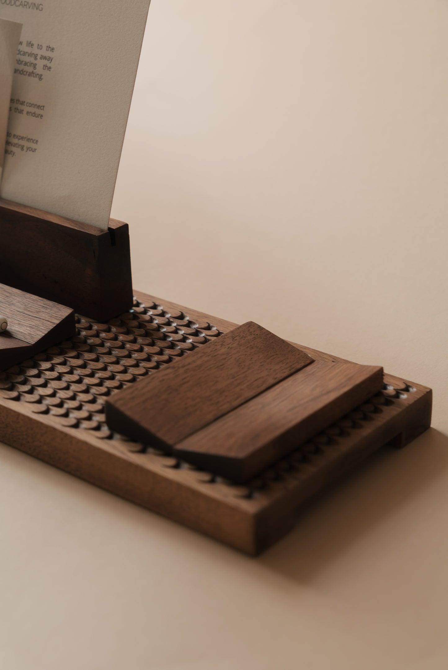 MIRAN Wooden Desk Organiser
