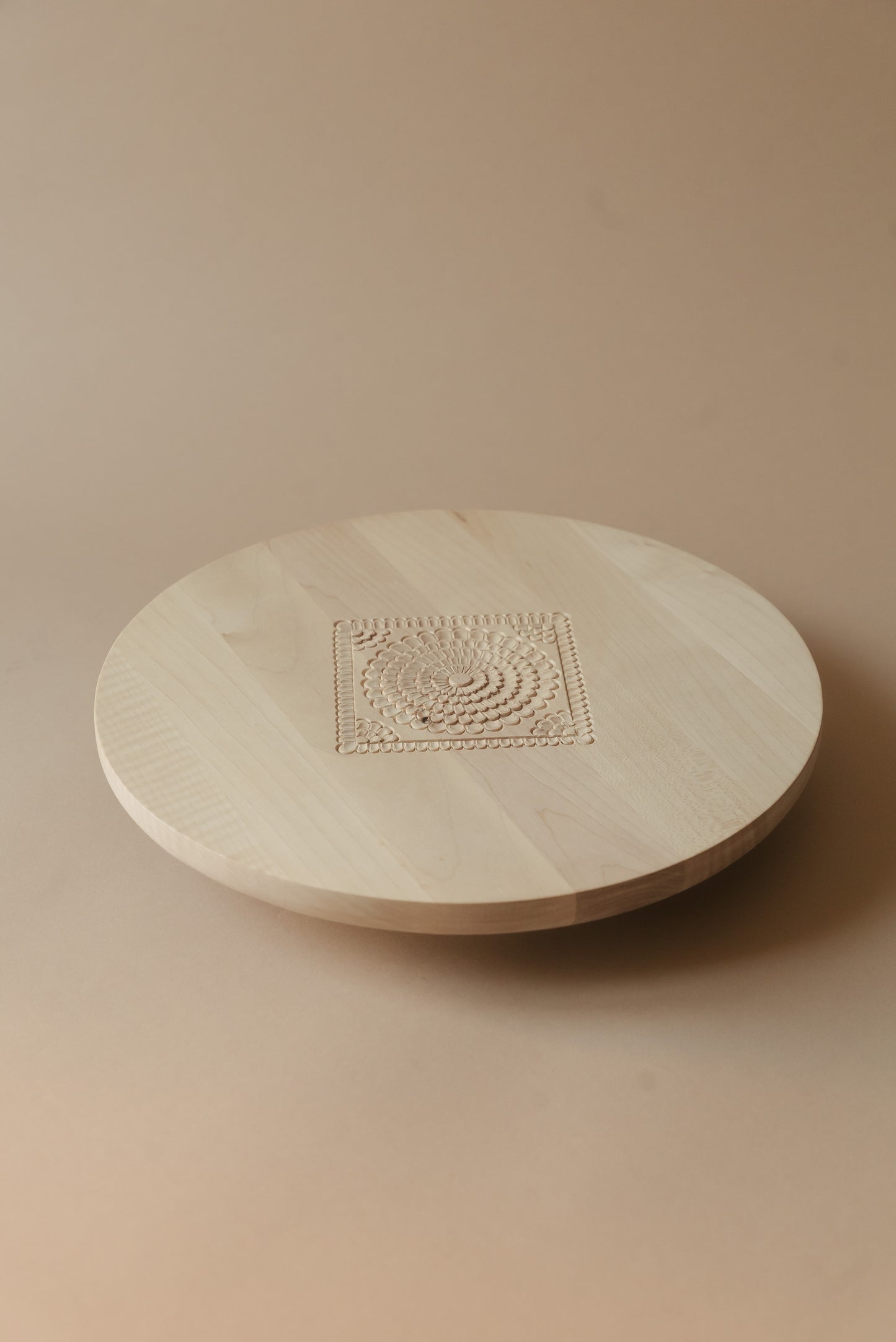 AVA Round Wooden Serving Tray