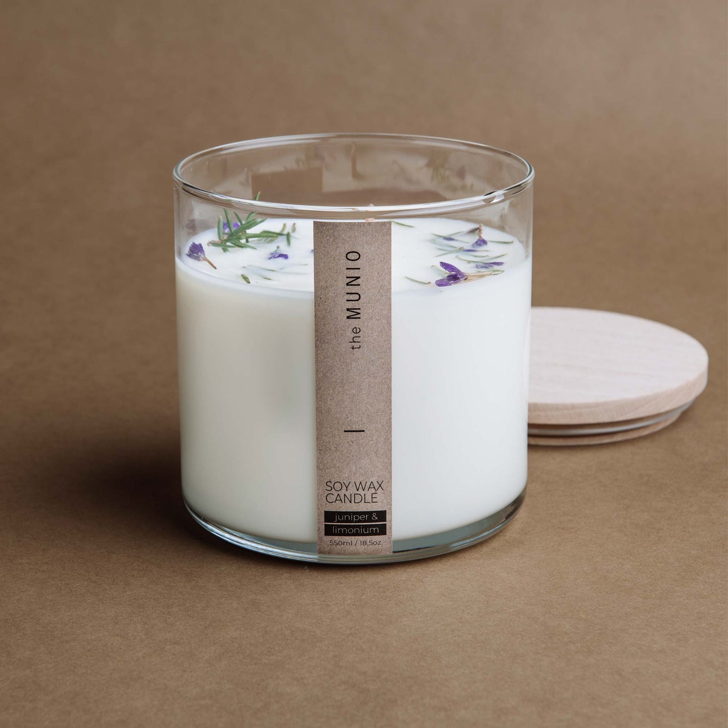 Juniper & Limonium Candle mit Holzdocht
