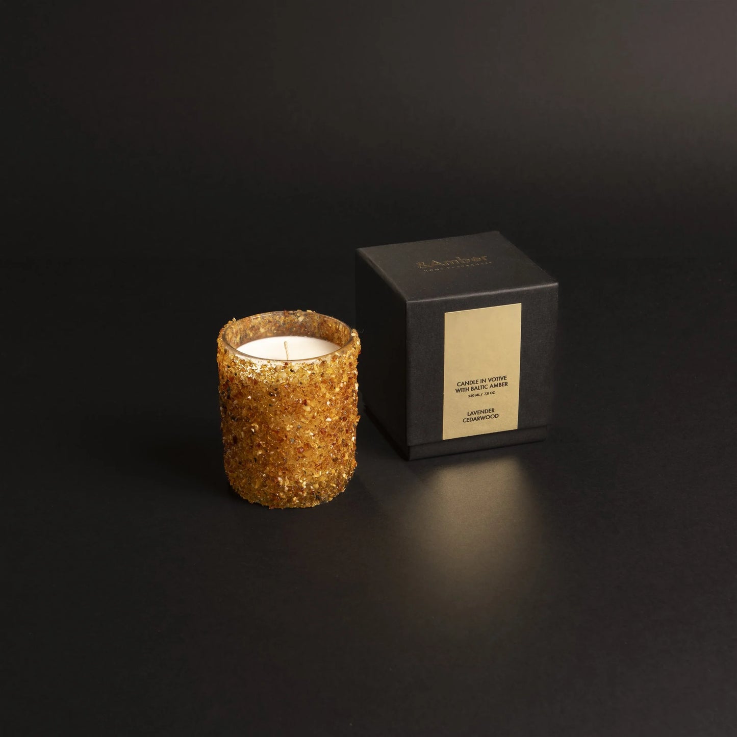Amber Lavender - Cedarwood Candle