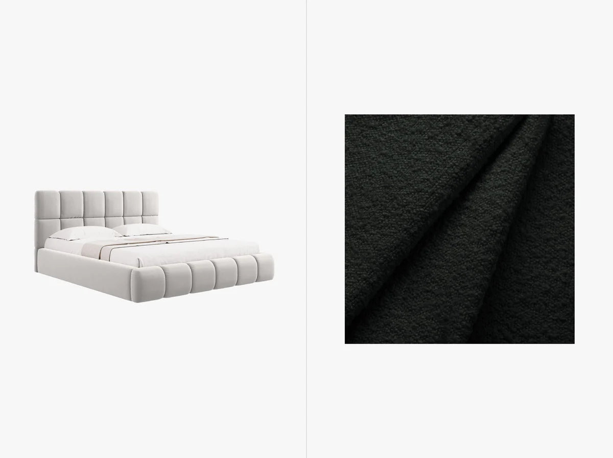 Bellis Bettgestell mit Stauraum | Boucle