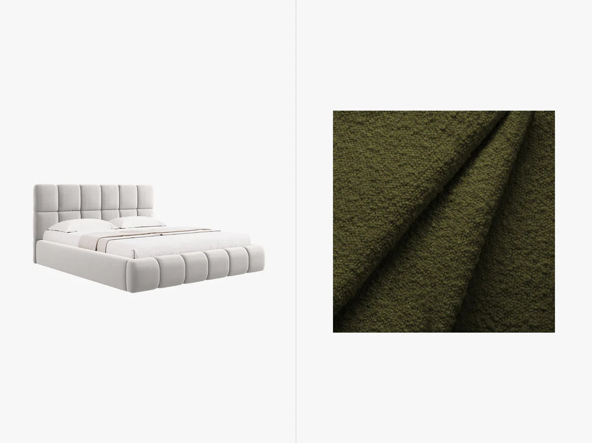 Bellis Bettgestell mit Stauraum | Boucle