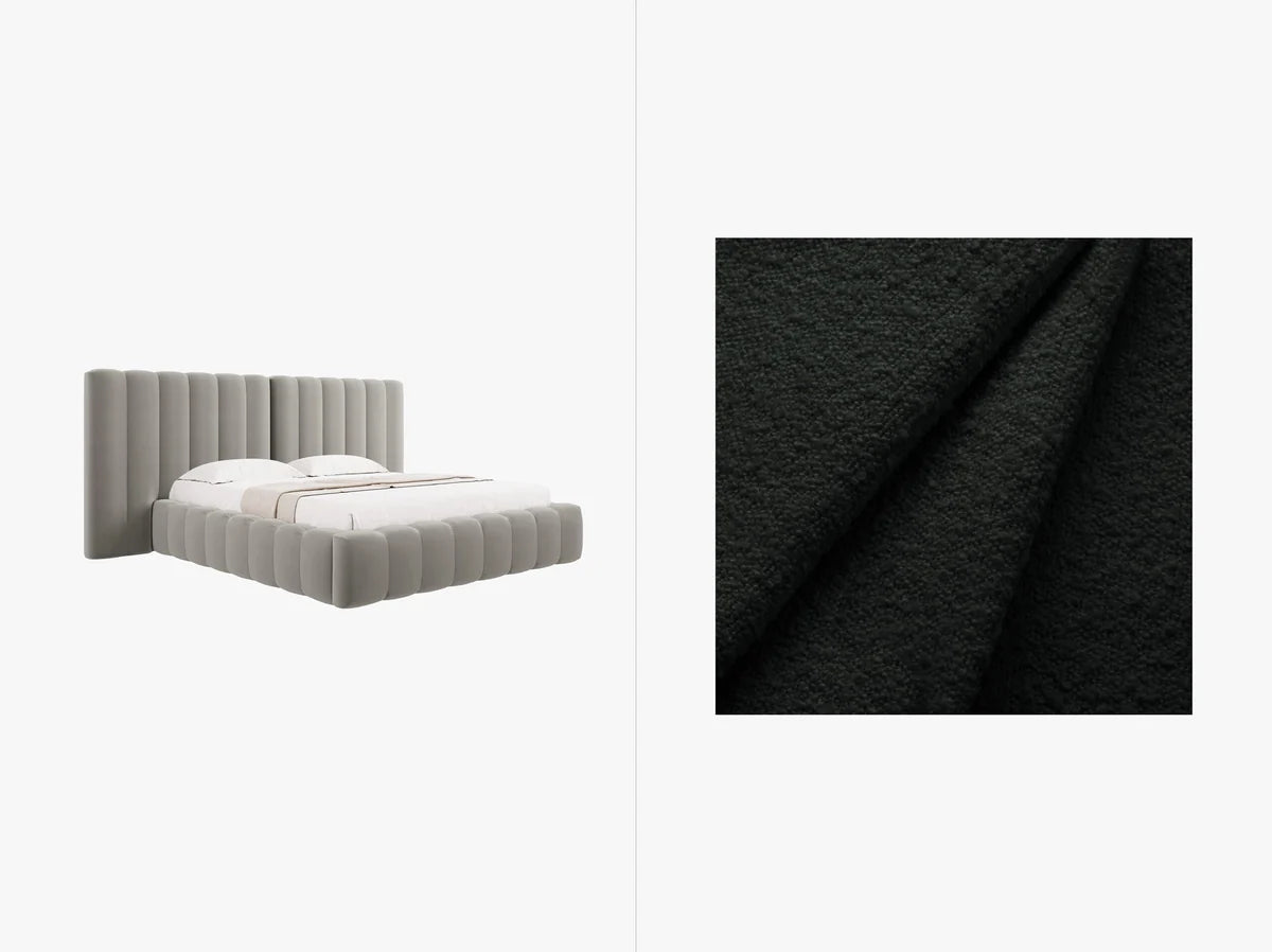 Kelp Bettgestell mit Stauraum | Boucle