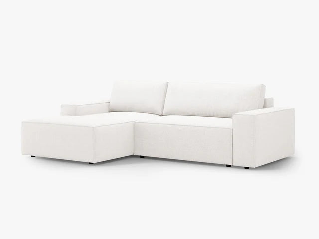 Ausziehbares Ecksofa | Schlafsofa Jodie Bouclé