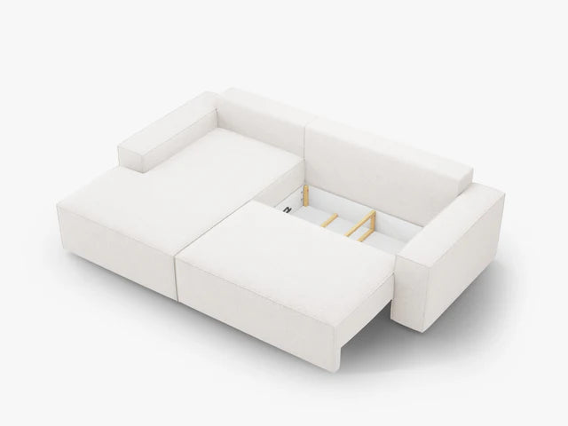 Ausziehbares Ecksofa | Schlafsofa Jodie Bouclé