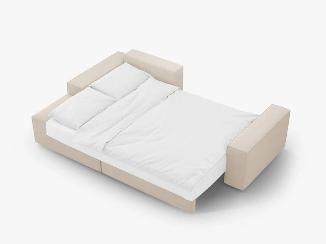 Ausziehbares Ecksofa | Schlafsofa Jodie Bouclé