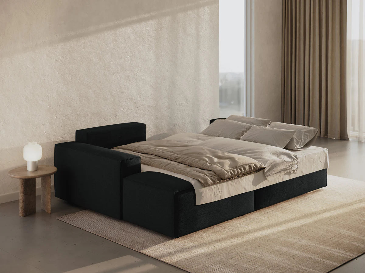 Ausziehbares Ecksofa | Schlafsofa Jodie Bouclé