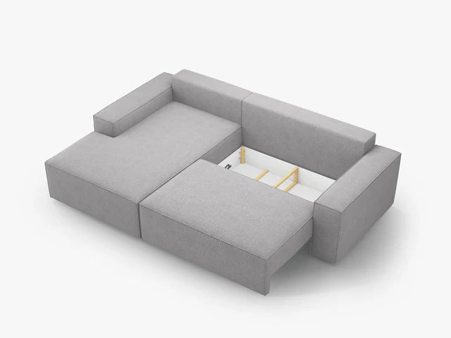Ausziehbares Ecksofa | Schlafsofa Jodie Bouclé