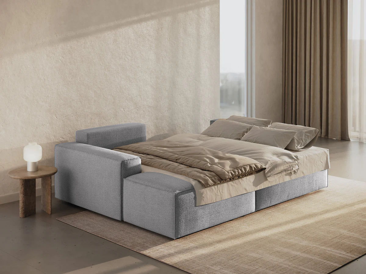 Ausziehbares Ecksofa | Schlafsofa Jodie Bouclé
