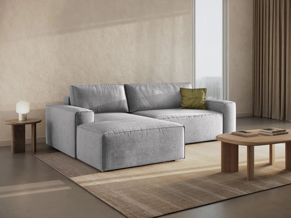 Ausziehbares Ecksofa | Schlafsofa Jodie Bouclé