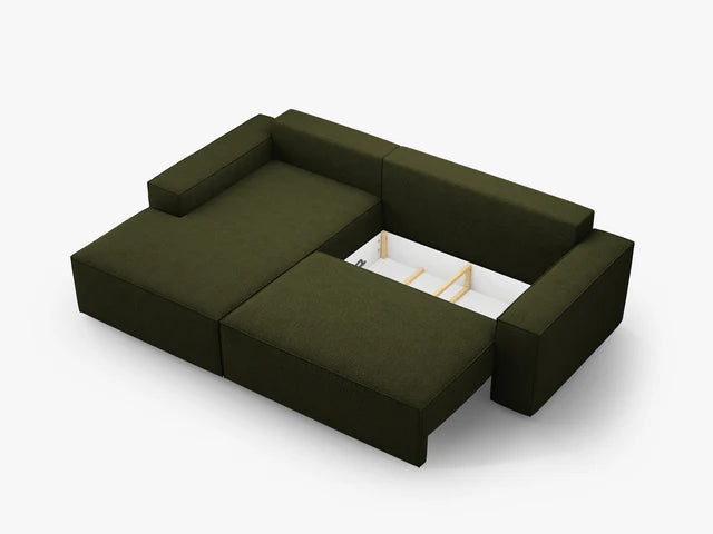 Ausziehbares Ecksofa | Schlafsofa Jodie Bouclé
