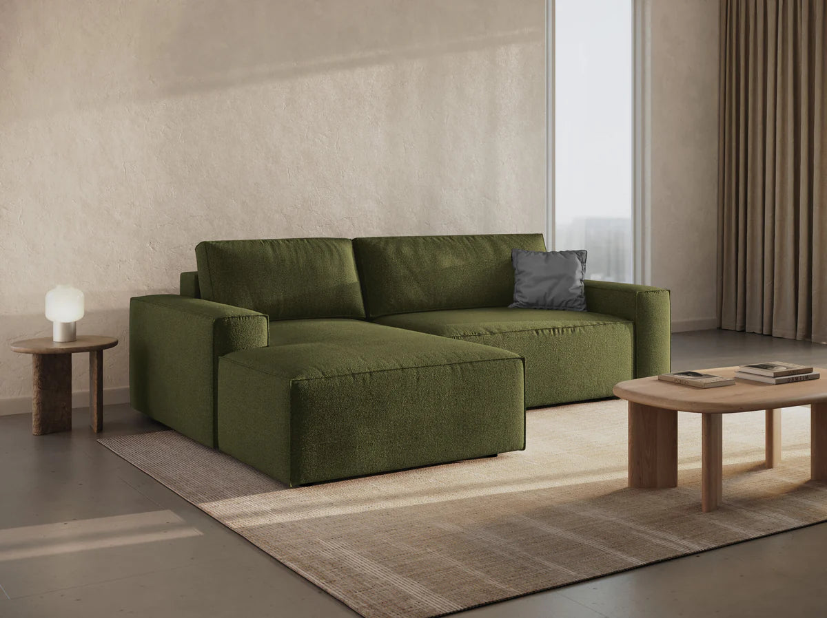 Ausziehbares Ecksofa | Schlafsofa Jodie Bouclé