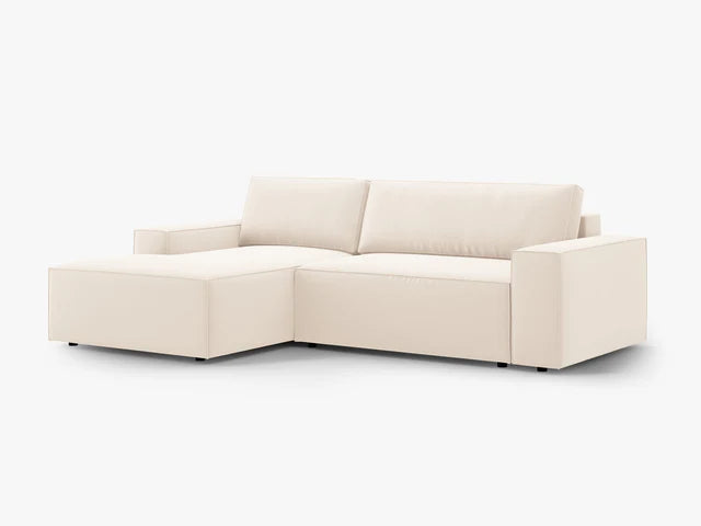 Ausziehbares Ecksofa | Schlafsofa Jodie Samt