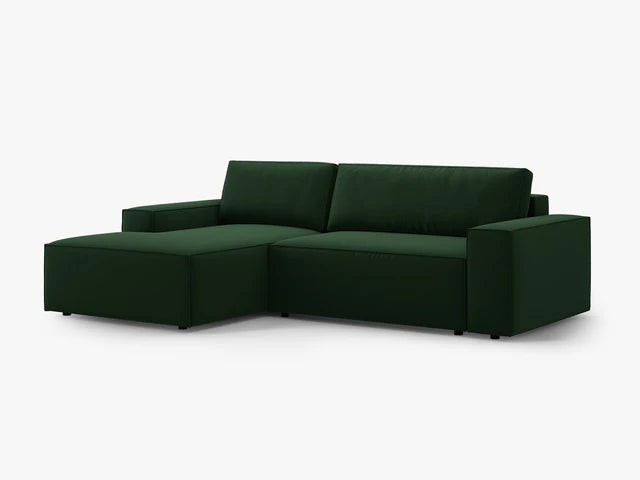 Ausziehbares Ecksofa | Schlafsofa Jodie Samt