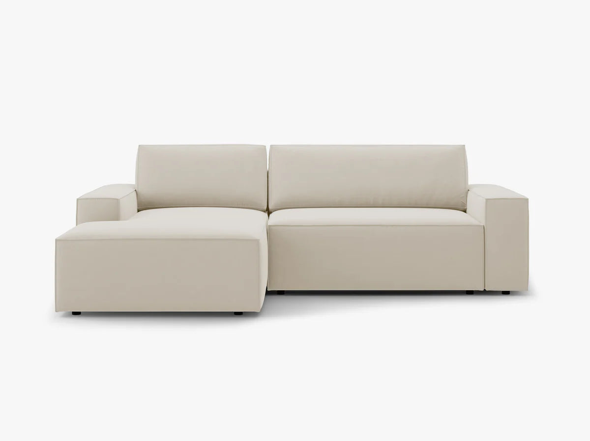 Ausziehbares Ecksofa | Schlafsofa Jodie Samt