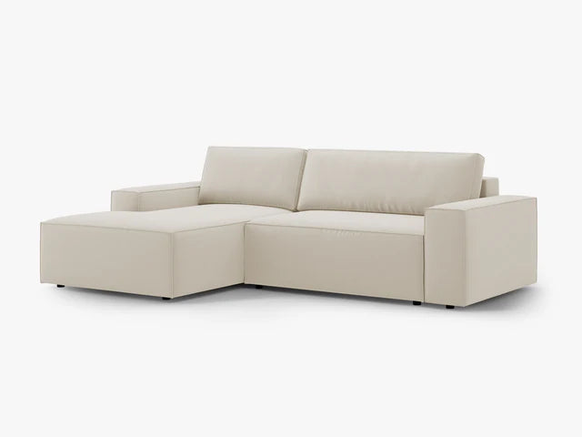 Ausziehbares Ecksofa | Schlafsofa Jodie Samt