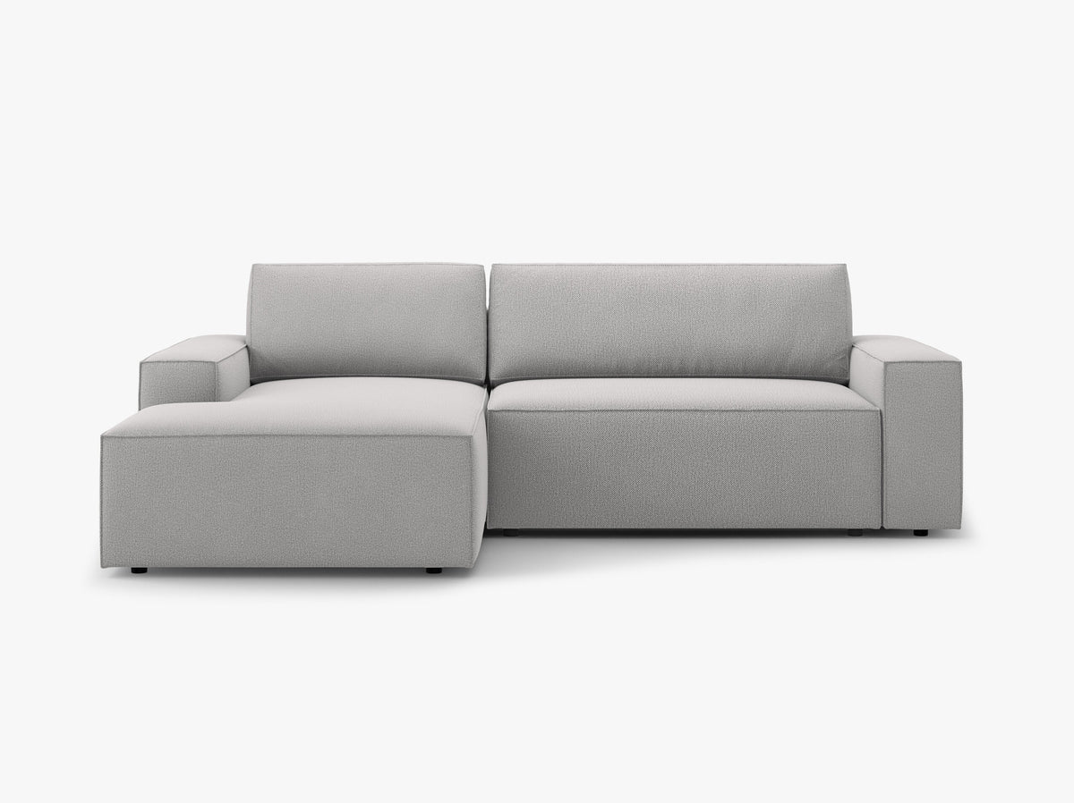 Ausziehbares Ecksofa | Schlafsofa Jodie Strukturierter Stoff
