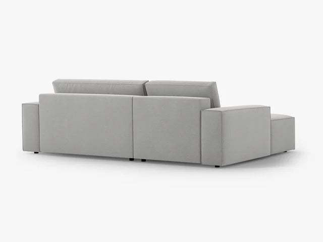 Ausziehbares Ecksofa | Schlafsofa Jodie Strukturierter Stoff