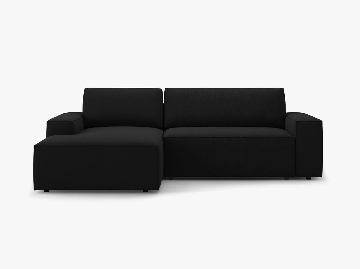 Ausziehbares Ecksofa | Schlafsofa Jodie Strukturierter Stoff