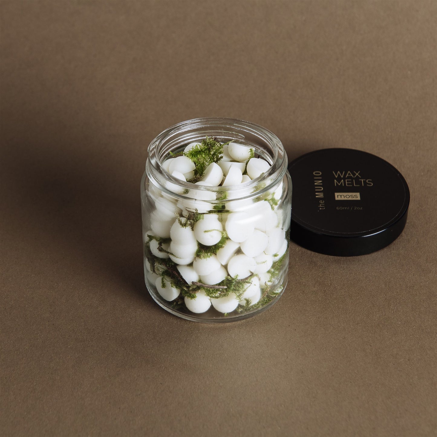 Moss Mini Soy Wax Melts im Glas