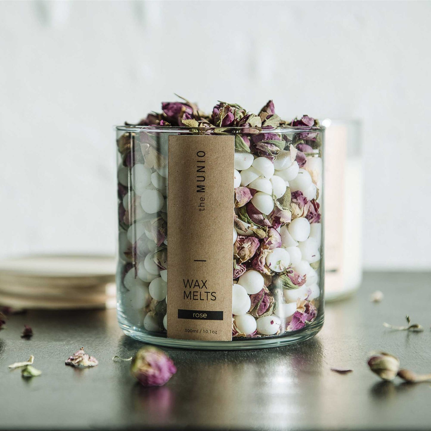 Rose Soy Wax Melts im Glas