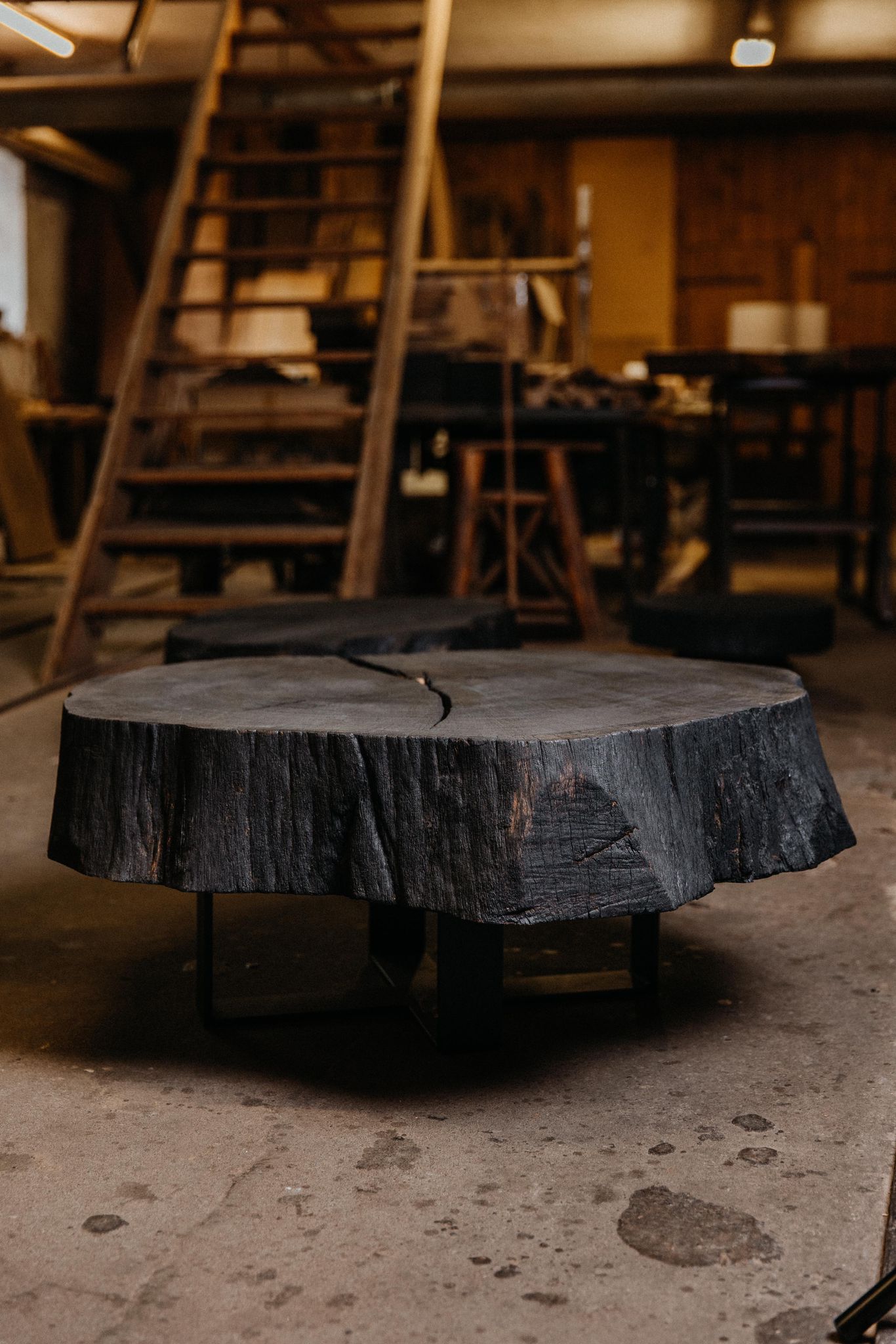 Charred Woodtable