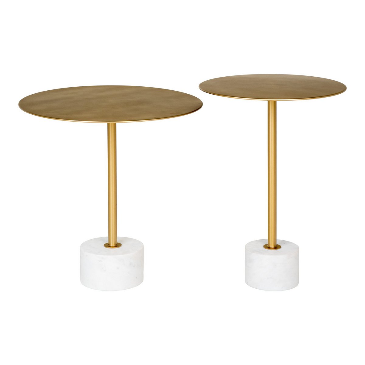 Eleganter Beistelltisch mit Marmor-Basis
