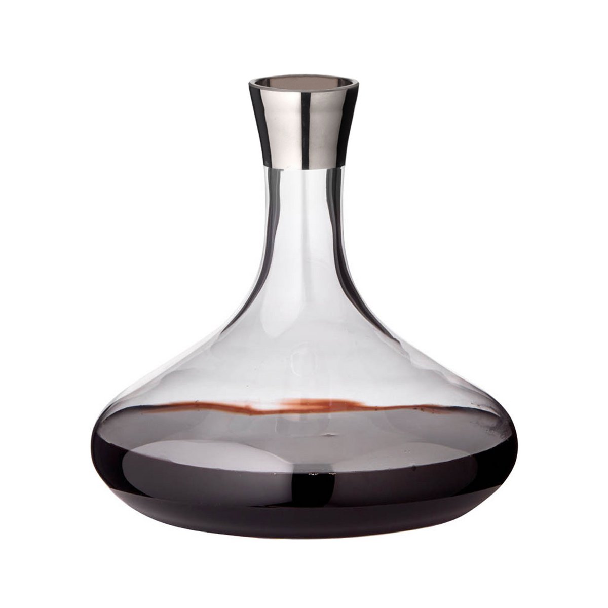 Karaffe Edward Kristallglas mit Platinrand
