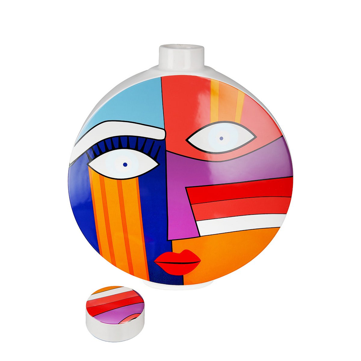 Grafic Face Vase