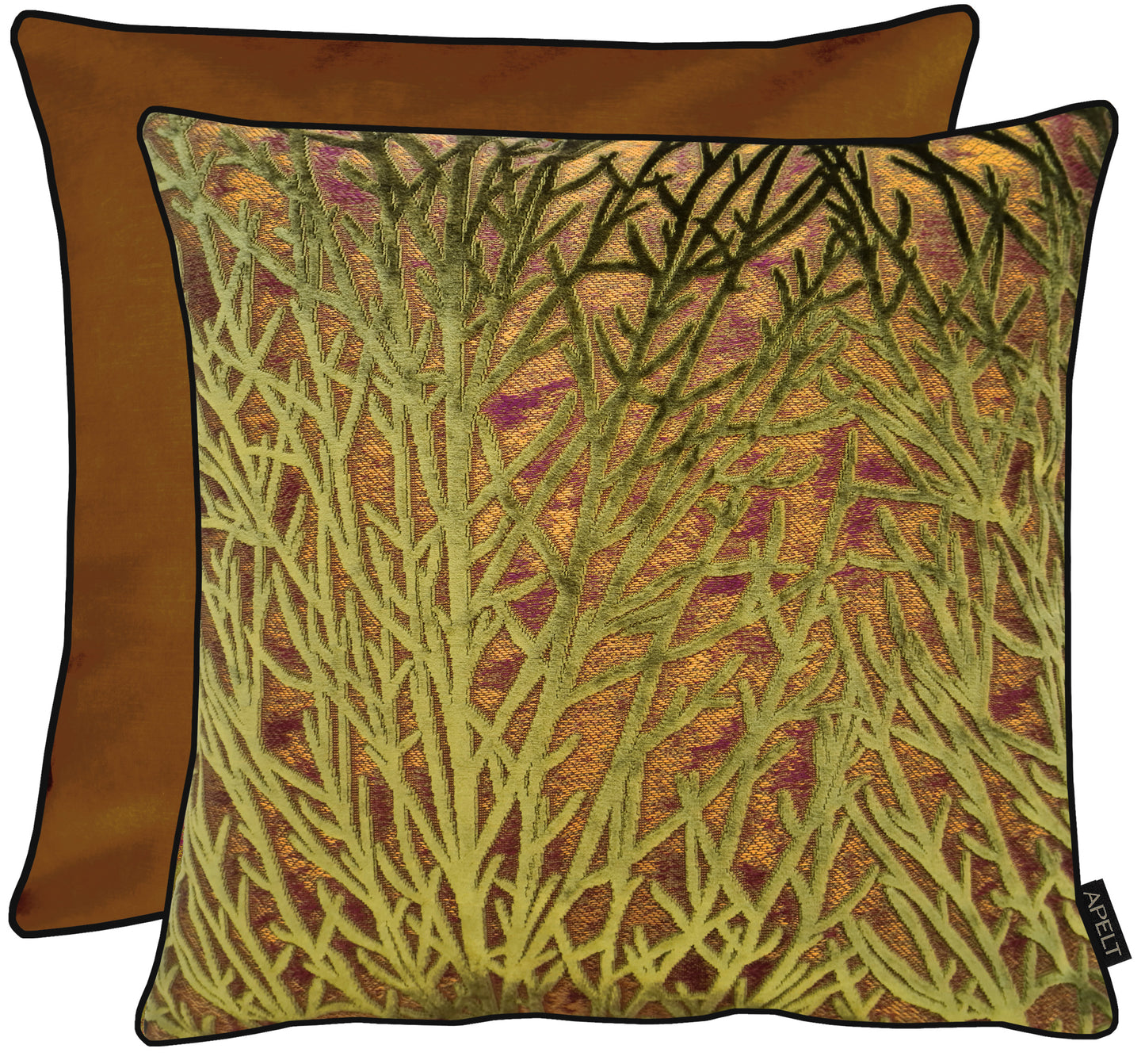 Fenja Samt-Jacquard Wendekissen