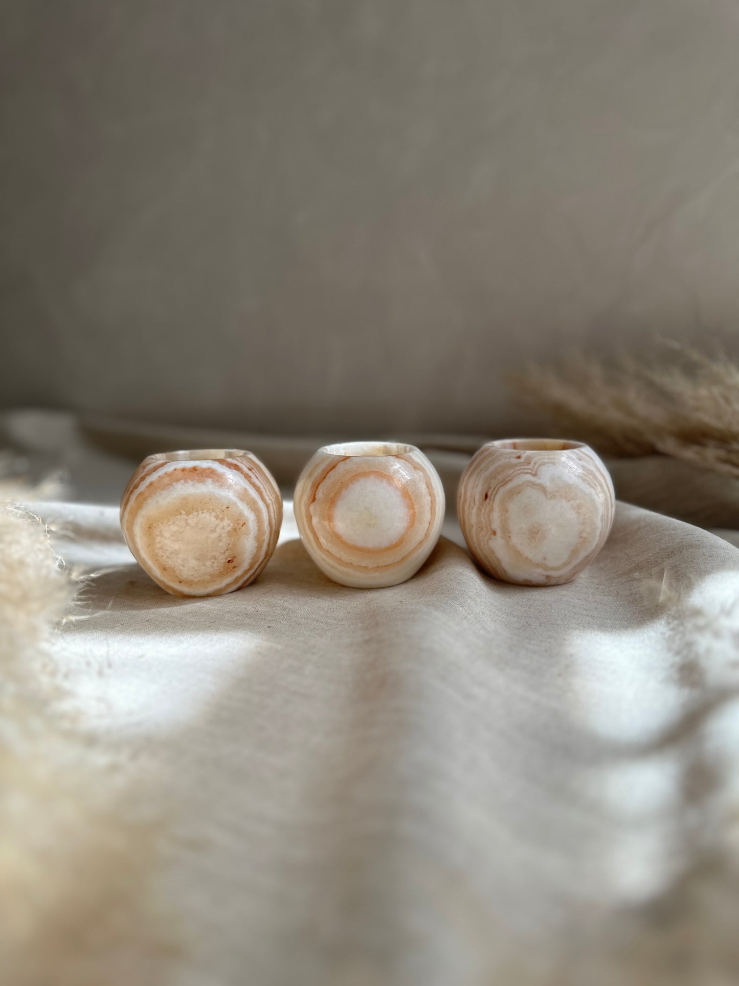 Alabaster Kerzenhalter Zebra