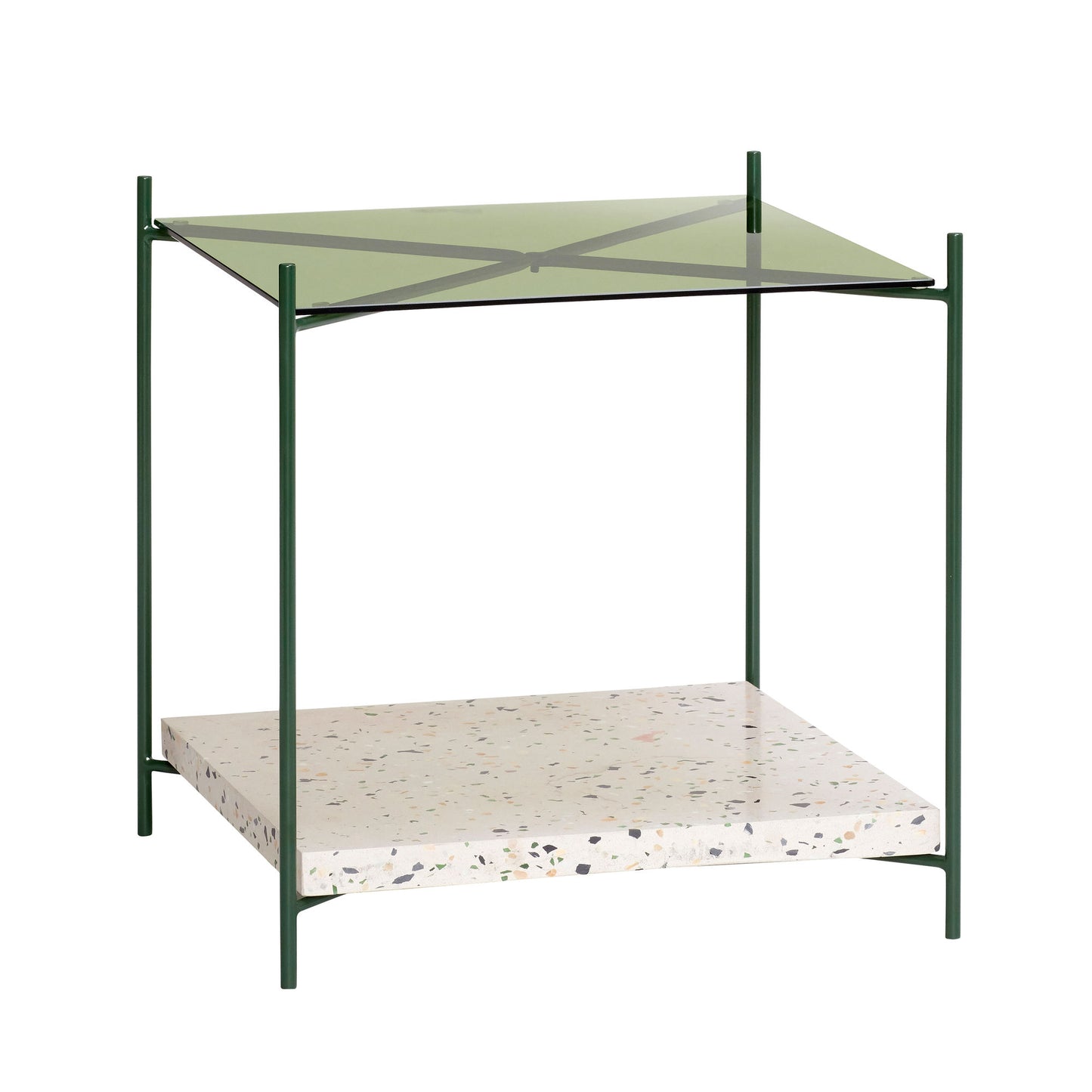 Niche Beistelltisch Grün/Terrazzo